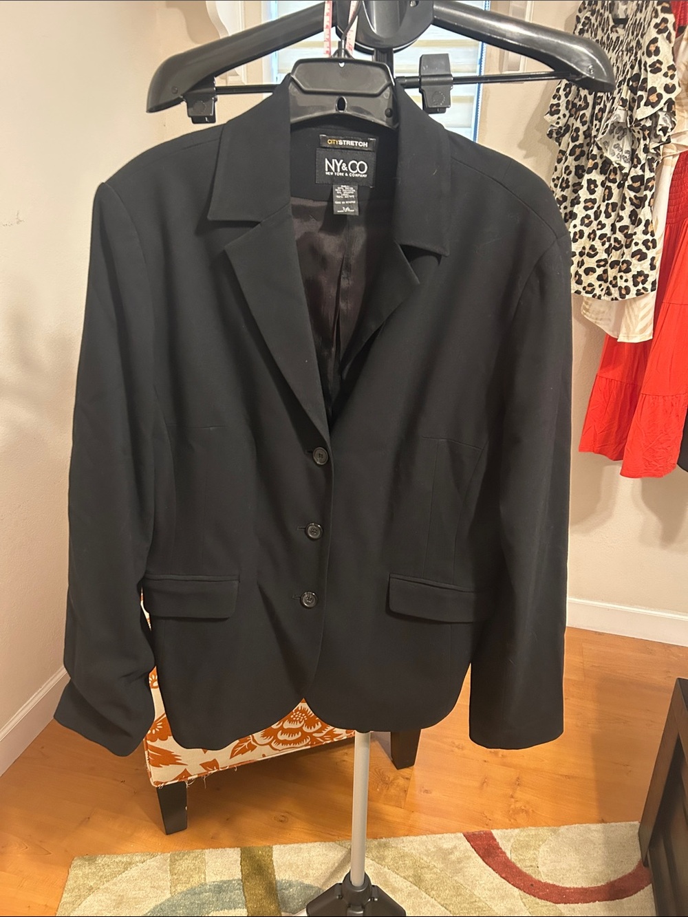 New York & Company Black Blazer Jacket